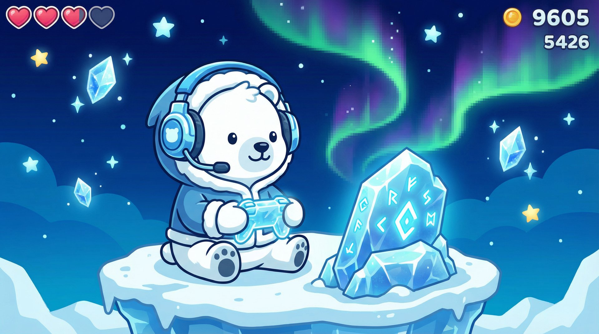 高清3D动漫北极熊视频