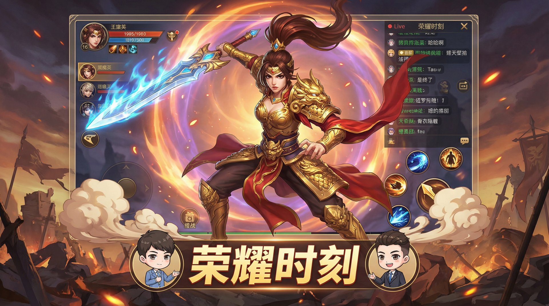 高清3D动漫王者荣耀解说视频