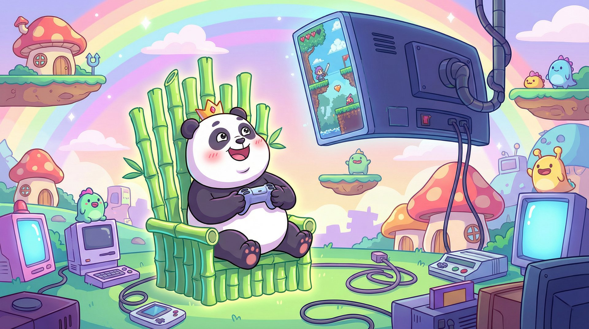 高清3D动漫熊猫游戏视频